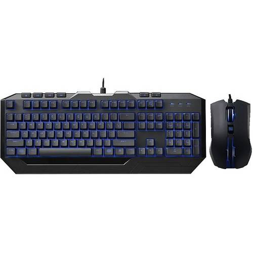 Kit Tastatura si Mouse Cooler Master STORM Devastator II Combo Blue, USB, Negru