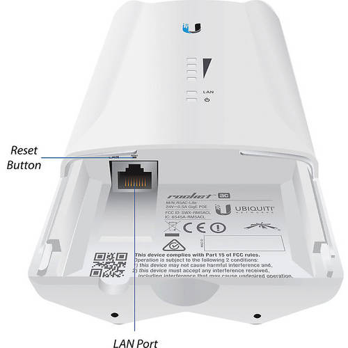 Access Point Ubiquiti R5AC-Lite, 1 x LAN Gigabit, 2 x RP-SMA