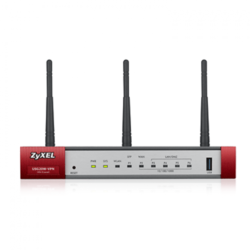    ZyWALL USG20W-VPN, 1300 Mbps, 1 x WAN, 1 x SFP, 4 x LAN/DMZ, 3 antene