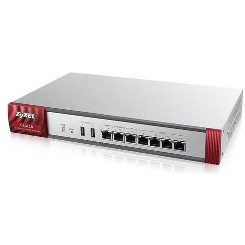 Router ZyXEL USG 110 UTM BUNDLE, 4 x LAN/DMZ Gigabit, 2 x WAN, 2 x USB, 1 x OTP