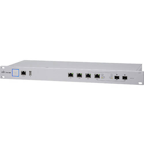 Router Ubiquiti UniFi Security Gateway Pro, 1 x RJ45 Serial port, 2 x 10/100/1000 RJ45 Port, 2 x 10/100/1000 RJ45/SFP, 2GB DDR3, 1GHz, Alb