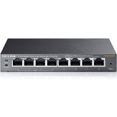 Switch TP-LINK TL-SG108PE, 8 x LAN Gigabyt, 2 x USB 2.0