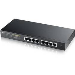 GS1900-8HP., 8 x LAN Gigabyt, PoE