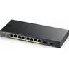 Switch ZyXEL GS1900-10HP, 8 x LAN Gigabyt, 2 x SFP