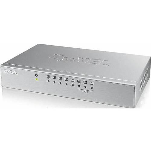 Switch ZyXEL ES-108AV3, 8 x LAN, Desktop, Carcasa Metal