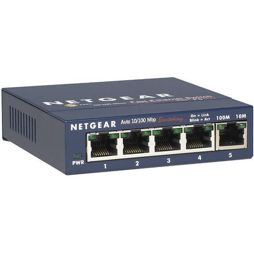 Switch Netgear ProSafe FS105-300PES, 5 x LAN, Switch Metal