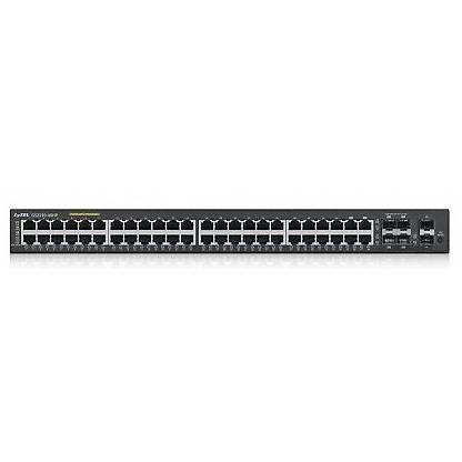 Switch ZyXEL GS2210-48HP, 44 x LAN Gigabyt, 2 x SFP, 4 x combo (RJ45/SFP)