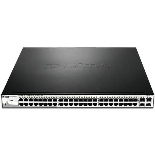 Switch D-LINK DGS-1210-52MP, 48 x LAN Gigabyt, 4 x SFP, Smart Switch