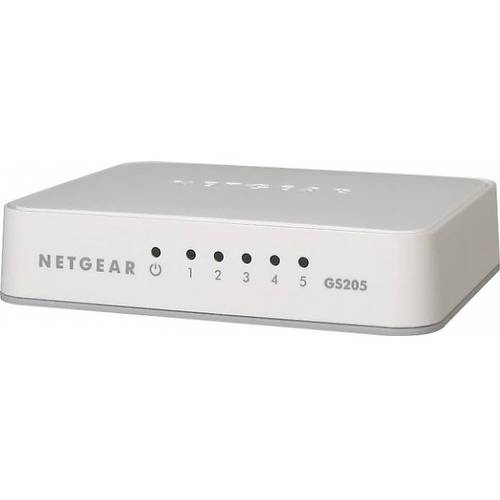Switch Netgear GS205-100PES, 5 x LAN Gigabyt