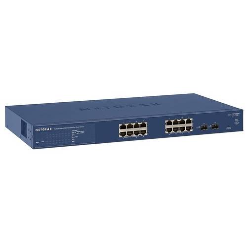 Switch Netgear ProSafe Smart GS716T v3, 16 x LAN Gigabyt, 2 x SFP