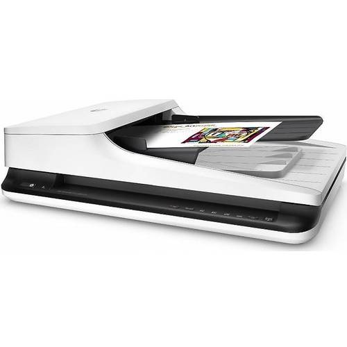 Scanner HP Scanjet Pro 2500 F1, Color, A4, Duplex, ADF, USB, Alb