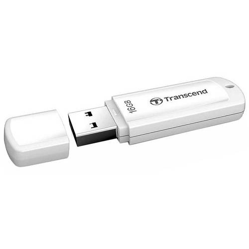 Memorie USB Transcend JetFlash 370, 16GB, USB 2.0, Alb