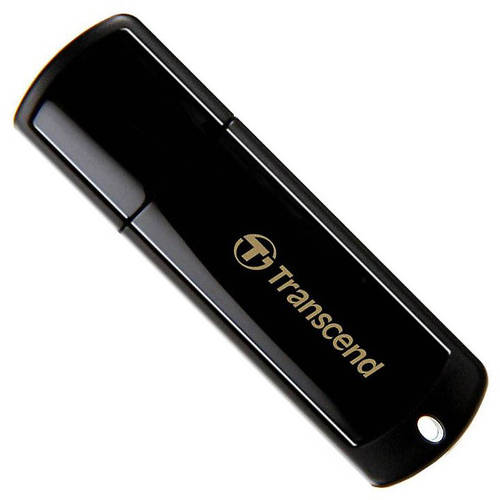 Memorie USB Transcend JetFlash 350, 64GB, USB 2.0, Negru