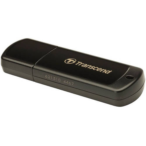 Memorie USB Transcend JetFlash 350, 64GB, USB 2.0, Negru
