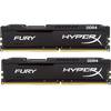 Memorie Kingston HyperX Fury Black, DDR4, 32GB, 2400MHz, CL15, 1.2V, Kit Dual Channel