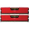 Memorie Corsair Vengeance LPX Red, 32GB, DDR4, 2666MHz, CL16, 1.2V, Kit Dual Channel