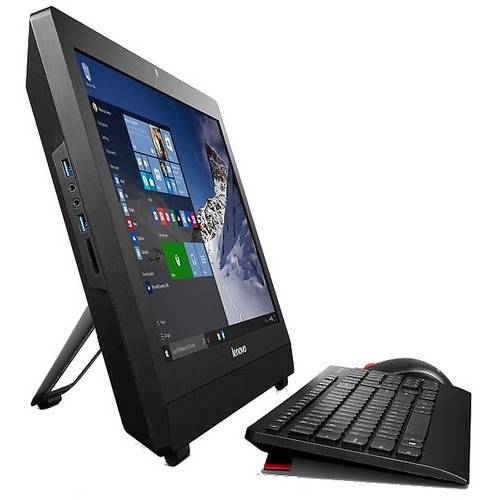 All in One PC Lenovo ThinkCentre S200Z, 19.5'' HD+, Celeron N3050 1.6GHz, 4GB DDR3, 500GB HDD, Intel HD Graphics, Win 10 Pro 64bit, Frame Stand, Negru