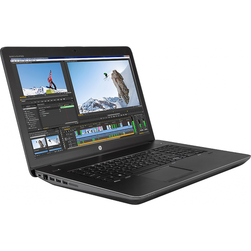 Laptop HP Zbook 17 G3, 17.3'' HD+, Core i7-6700HQ 2.6GHz, 8GB DDR4, 500GB HDD, Quadro M1000M 2GB, FingerPrint Reader, Win 7 Pro 64bit + Win 10 Pro 64bit, Negru/Gri