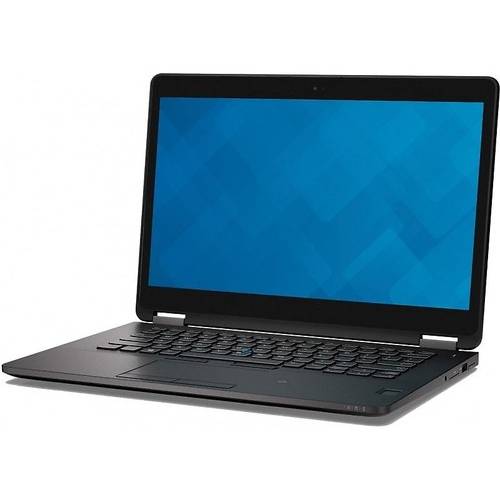 Laptop Dell Latitude E7470, 14.0'' FHD, Core i7-6600U 2.6GHz, 8GB DDR4, 256GB SSD, Intel HD 520, FingerPrint Reader, Win 7 Pro 64bit + Win 10 Pro 64bit, Negru