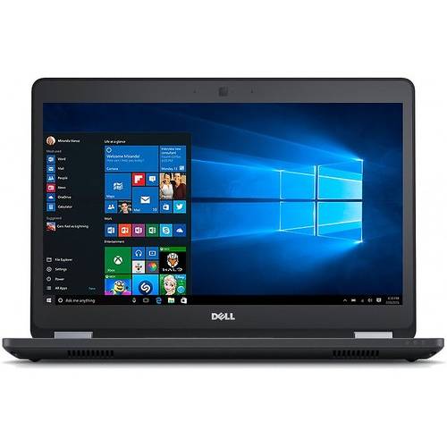 Laptop Dell Latitude E5470, 14.0'' HD, Core i3-6100U 2.3GHz, 4GB DDR4, 500GB HDD, Intel HD 520, FingerPrint Reader, Win 7 Pro 64bit + Win10 Pro 64bit, Negru