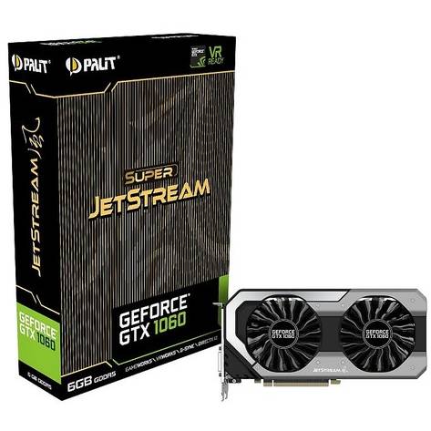 Placa video Palit GeForce GTX 1060 Super JetStream, 6GB GDDR5, 192 biti