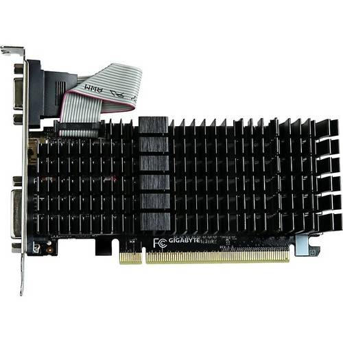 Placa video Gigabyte GeForce GT 710 Silent , 1GB DDR3, 64biti, Low profile, Heatsink