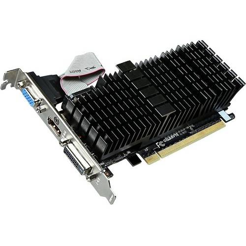 Placa video Gigabyte GeForce GT 710 Silent , 1GB DDR3, 64biti, Low profile, Heatsink