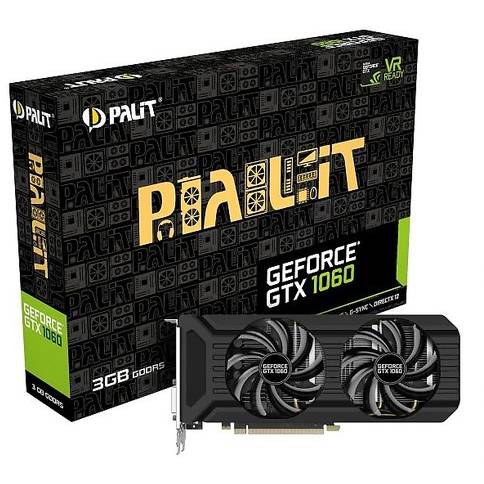 Placa video Palit GeForce GTX 1060 Dual, 3GB GDDR5, 192 biti