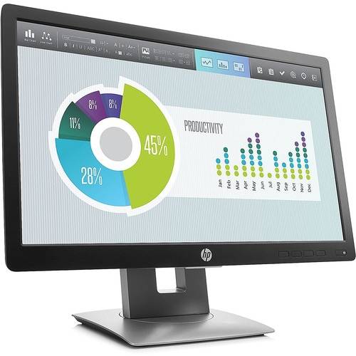 Monitor LED HP EliteDisplay E202, 20.0'' HD+, 7ms, Negru/Argintiu