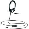 Casti Logitech H650E Stereo, USB, Negru