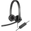 Casti Logitech H570E Stereo, USB, Negru