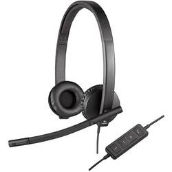 Casti Logitech H570E Stereo, USB, Negru