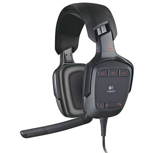 Casti gaming Logitech G35, USB, Surround Sound, Negru