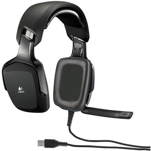 Casti gaming Logitech G35, USB, Surround Sound, Negru