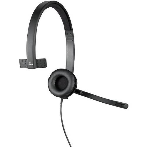 Casti Logitech H570E Mono, USB, Negru