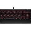 Tastatura Corsair K70 Lux, Red LED, Cherry MX Blue, Cu fir, USB, Layout US, Iluminata, Negru