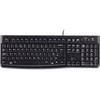 Tastatura Logitech K120, USB, Layout UK, Negru