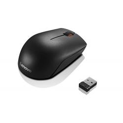 Mouse Lenovo 300, Wireless, USB, 1000dpi, Negru