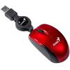 Mouse Genius MicroTraveler v2, USB, Optic, 1000dpi, Rosu