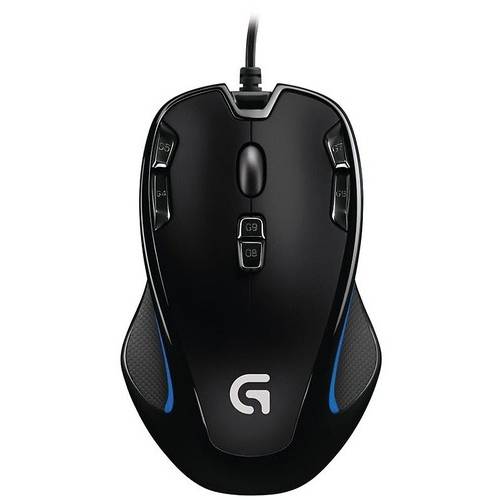 Mouse gaming Logitech G300S, USB, Optic, 2500dpi, Negru/Albastru