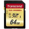 Card Memorie Transcend TS64GSDU3 SDXC, 64GB, Class 10, UHS-I, U3