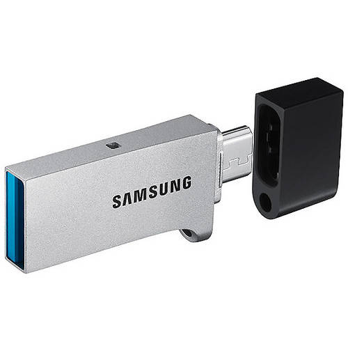 Memorie USB Samsung DUO, 128GB, USB 3.0, Argintiu