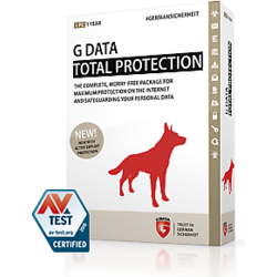 G Data Total Protection 2015, 2PC, 1 an, Electronica
