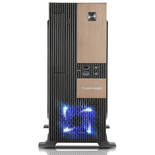 Carcasa Segotep Raynor Tower Mini, MiniTower, Sursa 350W, Negru/Auriu