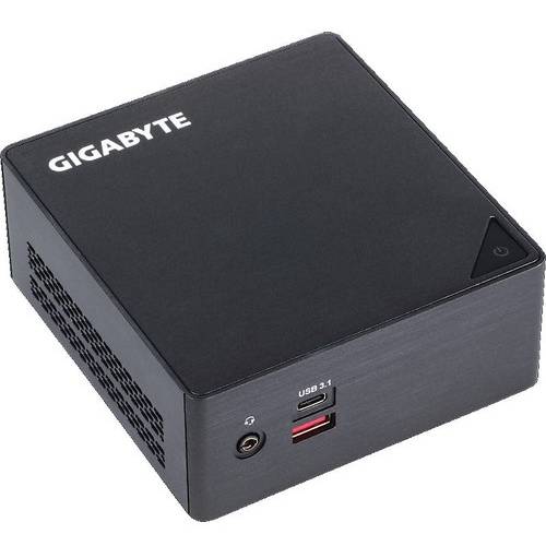 Mini PC Gigabyte BRIX GB-BSI3HA-6100, Core i3-6100U 2.3GHz, DDR4, M.2 2280 SSD, 2.5'' HDD, Intel HD 520, FreeDOS, Negru