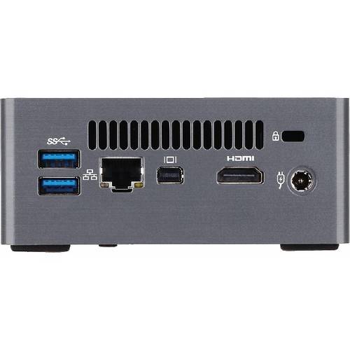 Mini PC Gigabyte BRIX GB-BSCEH-3955, Celeron 3955U 2.0GHz, DDR3, M.2 2280 SSD, 2.5'' HDD, Intel HD 510, FreeDOS, Gri