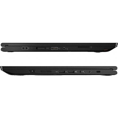 Laptop Lenovo ThinkPad Yoga 460, 14.0'' FHD Touch, Core i7-6500U 2.5GHz, 8GB DDR3, 256GB SSD, Intel HD 520, FingerPrint Reader, Win 10 Pro 64bit, Negru