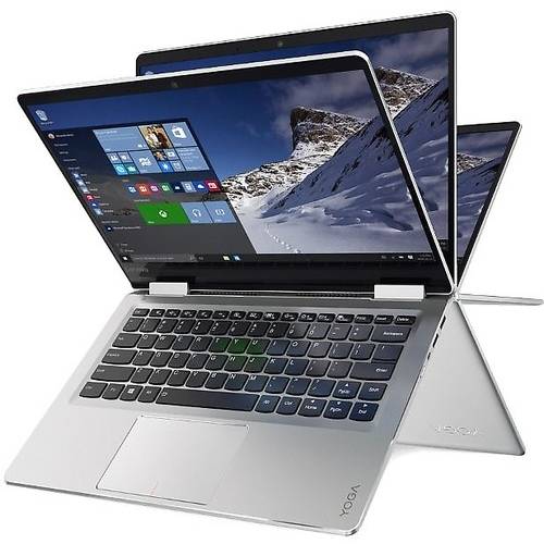 Laptop Lenovo Yoga 710-14, 14.0'' FHD Touch, Core i7-7500U 2.7Ghz, 8GB DDR4, 512GB SSD, Intel HD 620, Win 10 Home 64bit, Argintiu
