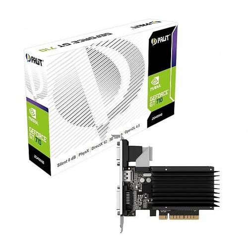 Placa video Palit GeForce GT 710, 2GB DDR3, 64 biti