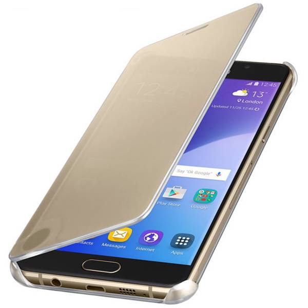Samsung Husa tip Book Flip-Case Clear View EF-ZA510CFEGWW pentru Galaxy A5(2016) SM-A510F - Gold